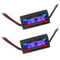 2Pcs 200A RC Watt Meter, DC 0-60V High Precision Power Analyzer, Volt Amp Watt Checker with Digital LCD Screen for Voltage/Current/Power/Charge/Energy Measurement