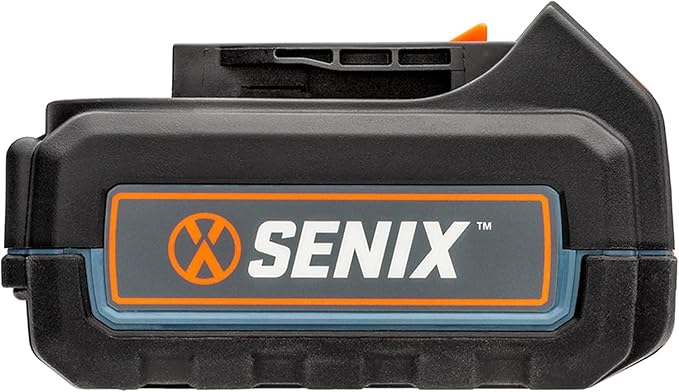 SENIX B50X2 20 Volt Max* 5.0 Ah Lithium-ion Battery for X2 Series Lawn and Garden and Cordless Power Tools, Fade-Free, Battery Indicator Lights
