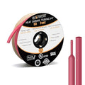 3/8'' Heat Shrink Tubing, 50 Ft 3:1 Dual Wall Heat Shrink tubing,Waterproof Shrink Wrap Tubing, Marine Grade Adhesive Lined Heat Shrink Tube for Wire Insulation,Red