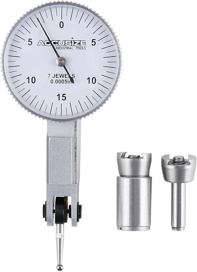 Accusize Industrial Tools 0.03'' x 0.0005'' Dial Test Indicator in Fitted Box, P900-S108