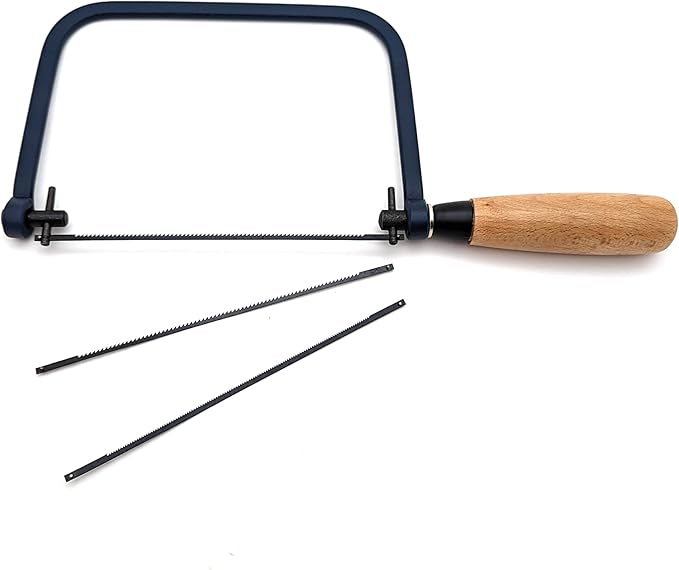 Taytools 777091, 6-1/2" Coping Saw Frame and 20 Replacement Blades, Hardwood Handle