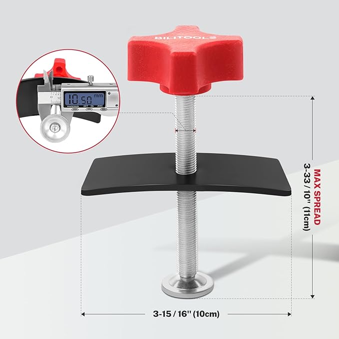 BILITOOLS Brake Pad Spreader, Disc Brake Caliper Compression Tool Caliper Piston Compressor Spreader Tool