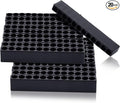Kigley 20 Pcs 12 Holes Hex Shank Bit Holder Screwdriver Head Drill Bit Organizer Plastic Storage Case Fit for 1/4 Inch Hex Shank (Black)