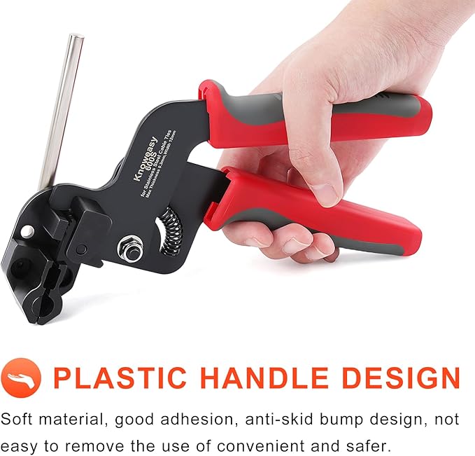 Knoweasy 600S Upgraded Stainless Steel Cable Tie Gun, Cable Tie Tool and Zip Tie Tool Ideal for Engineering, Automotive projects or Home Improvements