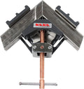 KAKA INDUSTRIAL AC-60 Angle Clamp Vice, Lightweight, Easy Operation, Solid Construction 90-Degree Welding Clamp for Woodworking, Photo Framing, and Welding