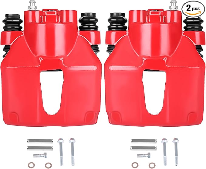 SCITOO 18-4678 18-4679 Disc Brake Calipers Assembly Red Fit For Ford For Expedition/For F-150 / For F-150 Heritage/For F-250,For Lincoln Blackwood/Navigator/Town Car
