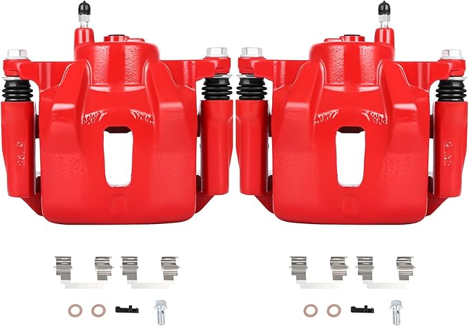 SCITOO 19B2698 19B2699 Front Left & Right Disc Brake Calipers Assembly w/Bracket For Pontiac For Vibe 2003-2008,For Toyota For Corolla 2003-2008,For Toyota For Matrix 2003-2008 Driver & Passenger Side