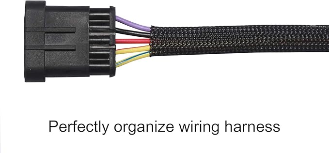 100ft - 1/4 inch PET Expandable Braided Sleeving – Black – Alex Tech Braided Cable Sleeve