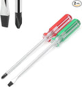 Piutouyar Magnetic Screwdriver Set 2 PCS, 5 Inch Steel Shaft Magnetic 5mm Phillips and Flat Head Tips Screwdriver for Computer Repairing, Automobile Tools and Home Appliances