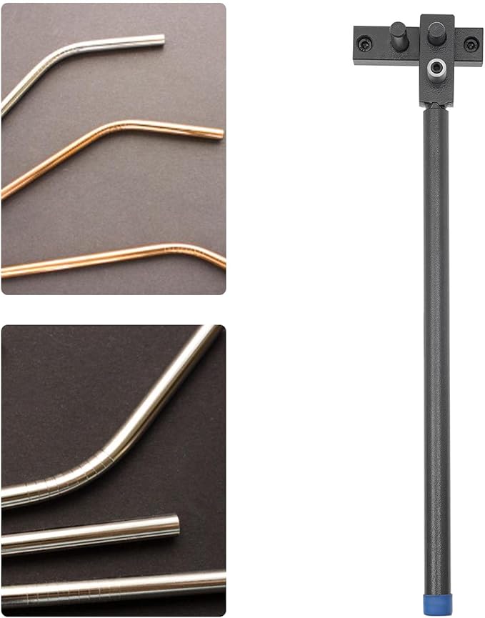 Manual Rod Benders Metal Bending Machine, Heavy-duty Manual Rebar Bender 190° Adjustable Bending Hand Tools with Maximum Bendable Diameter 12mm for Bend Steel, Copper, Aluminum