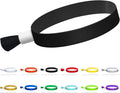 100 Pcs Cloth Event Wristbands, Event Wristbands, Colored Wrist Bands for Events, for Lightweight Concert Wrist Strap for Activities, Party Bracelets for Events (Color : Black)