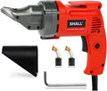 SHALL Electric Metal Cutting Shear, 4.0-Amp Corded Sheet Metal Cutter, Variable Speed with 360 Degree Swivel Head, Continuous Cutting, Clean Cut for 14GA Sheet Metal & 16GA Stainless Steel, 2500 SPM