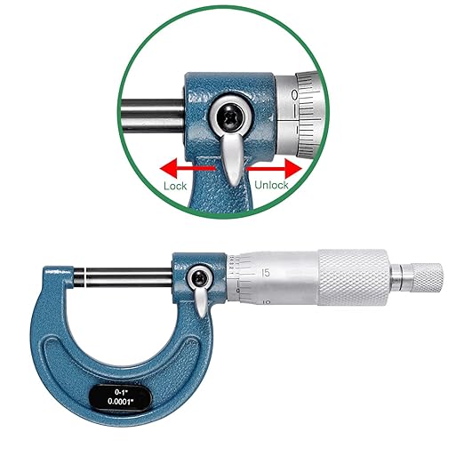 HDLNKAK Outside Micrometer Set, 0-3" Machinist Micrometer, 3 Pcs Machinist Tool Set, 0.0001" Graduation Micrometer Set, Alloy Precision Micrometer, Micrometer Standard Set with Case