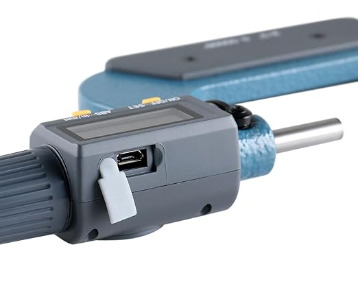 Accusize Industrial Tools 2-3''/50-75mm by 0.00005'' 2 Keys Electronic Digital Outside Micrometer, Md71-0003
