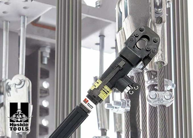 2-Stage 6-Ton Compact Manual Hydraulic Cutter. Cuts Rope, Copper, Aluminum & ACSR Wire up to .75"/20mm and Rebar, Anchor, Rod, Soft Steel Bolts & Guy Wire up to .50"/13mm (JSHA-20)