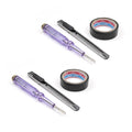 Fielect 5 Suit Circuit Tester Pen Assortment, Voltage Tester Detector Pen with Small Utility Knife, 5m Electrical Tape, 100-500V