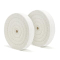 SCOTTCHEN Buffing Polishing Wheel 6 inch (70 Ply) Extra Thick for Bench Grinder Tool with 1/2" Arbor Hole 2 PCS