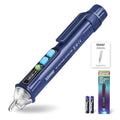 Voltage Tester, Non Contact AC Voltage Tester Pen, Wire Breakpoint Finder, Dual Range 12V-1000V/48V-1000V, Buzzer Flashing LED Alarm, Flashlight (Blue)