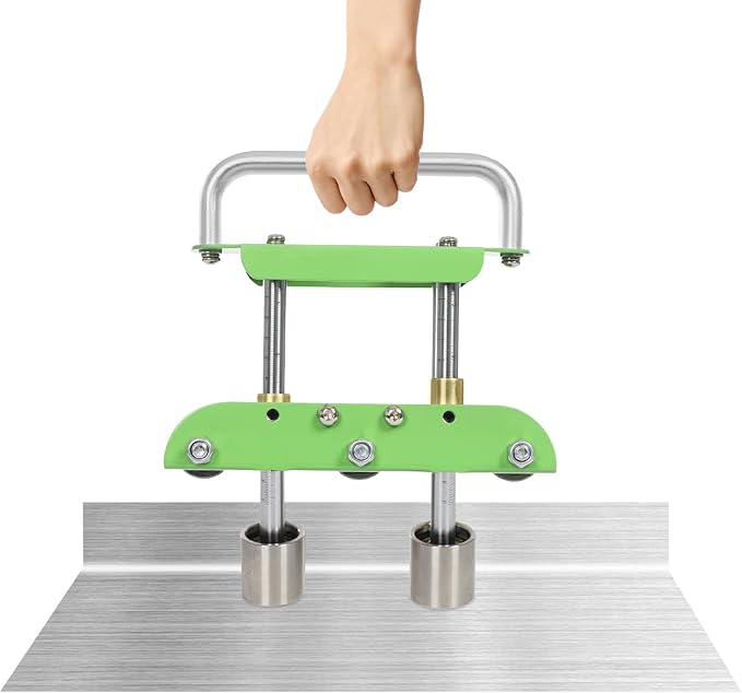 Roller Bender, 0-90°Bending Angle Metal Bending Tool, Steel Aluminum Copper Plate Metal Roller Bending Tool for Various Metal Roofing (Green)