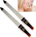 CS16 Sapphire Metal Nail File for Natural Nails Fingernail and Toenail Care, 3.5" Double Sided Coarse and Fine for Manicure and Pedicure