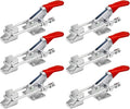 GH-40323 Latch Type Toggle Clamps Set Hand Tool Quick Release Tool, 163kg/360lbs Metal Horizontal Holding Capacity, Pack of 6