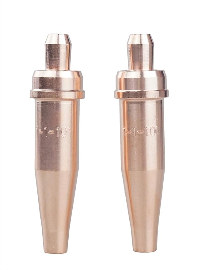 LISSAM 1-1-101 Acetylene Cutting Torch Tip – Compatible with V-Style Heavy Duty Torch (2-Pack)