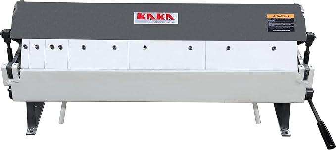 KAKA INDUSTRIAL Box and Pan Brake, 36-Inch Sheet Metal Brake, 20-Gauge Mild Steel Capacity Finger Brake, 0-135 Degree Adjustable Aluminum Brake with 6 Removable Fingers W-3620A