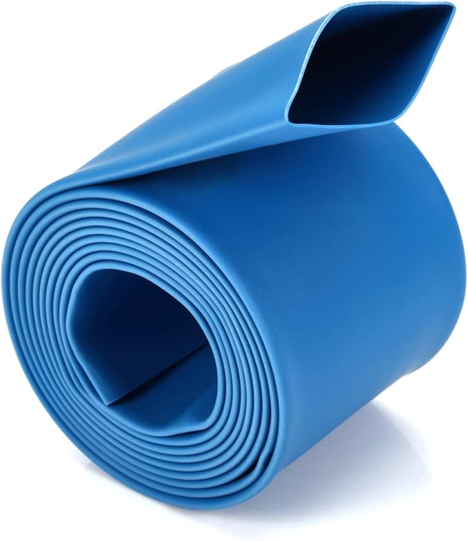 Chanzon 2:1 Ratio 5/8" (16mm) Heat Shrink Tubing 3.3Ft Roll (1M Total Length) Blue Polyolefin Sleeving Wrap Shrinking 2 to 1 1pcs