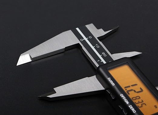 Accusize Industrial Tools 0-6''/0-150 mm, Yellow LCD Electronic Digital Caliper,Metric/Inch, 0.0005''/0.01mm Resolution, 1110-1818