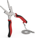 YESWELDER 8" MIG Welding Pliers with Rentention Chain, Anti-Rust and Durable High-Carbon Steel, All-In-One Multifunctional MIG Pliers for Professional Welding