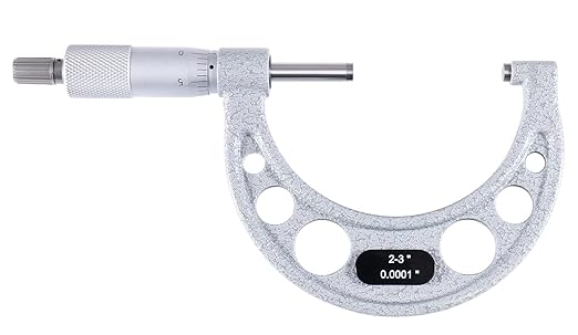 Accusize Industrial Tools 2-3" x 0.0001" Ultra-Precision Outside Micrometer, EG00-0003