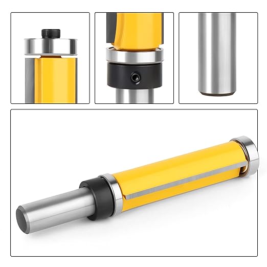 2-1/2 Inch Flush Trim Top and Bottom Bearing Router Bit 1/2-Inch Shank