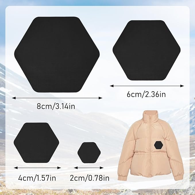 Down Jacket Repair Patches - Highly Effective Repair of Nylon Fabric, Waterproof Self-Adhesive Repair Patch for Down Jackets, Tents, Raincoats, Outdoor Equipment