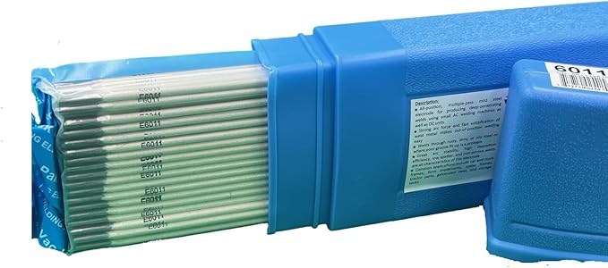 6011 Welding Rod 1/8", E6011 Stick Welding Electrodes 5Lbs with Arc stability E6011 1/8" (1/8" 5 Pound Box) E6011-125-5