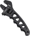 Adjustable 3AN-12AN Adjustable Wrench Spanner Lightweight for AN Hose Fitting Aluminum Black