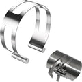 3 Inch Stainless Steel Exhaust Clamp, Universal for Welding and Exhaust Pipe Repair (3 inches)