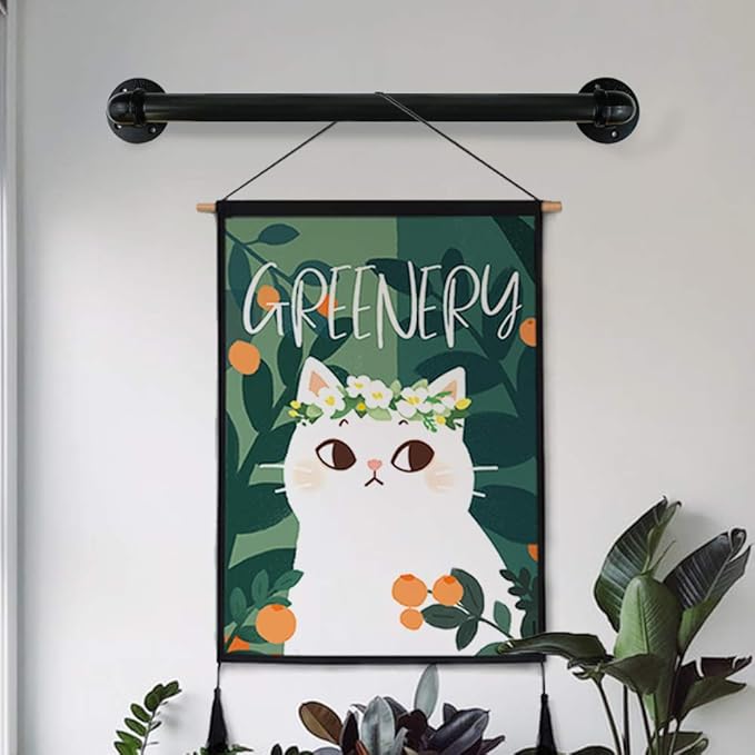 GeilSpace 1" × 4" Pre-Cut Black Metal Pipe, Industrial Steel Fits Standard One Inch Black Threaded Pipes and Fittings - Vintage DIY Industrial Shelving (1" × 4")