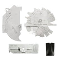 3pcs/Set MG-11 Cam Type Weld Gauge Metric & Inch + V-WAC Gage Biting Edge Stainless Steel Welding Gauge + MG-8 Bridge Cam Gage Welding Gauge