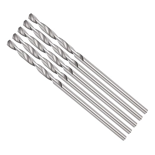 Drill Bit, 1.2mm Cutting Diameter, 4241 HSS 118° Cutting Angle Uncoated Bright Versatile Jobber Bits - (Applications: for Drilling Plastic Wood Soft Metal), 5-Pieces