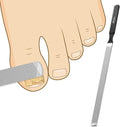BALUCA Professional Stainless Steel Long Nail File for Thick Nails, Metal Fingernail Toenail File for Women, 4.72-Inch Filing Surface, Durable and Efficient Nail Care Tool (Black, 1, Count, Coarse)
