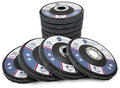 Benchmark Abrasives 4.5" x 7/8" Premium High Density Jumbo Zirconia Type 29 Flap Discs 4 1/2 for Angle Grinder, Sanding Discs, Finishing - Grinding Wheels 4 1/2 Inch - (100 Pack) Mixed Grit Pack