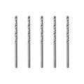 LU&MN 5-Piece 3/32" Solid Tungsten Carbide Jobber Drill Bits with Straight Shank and 118 Point Angle