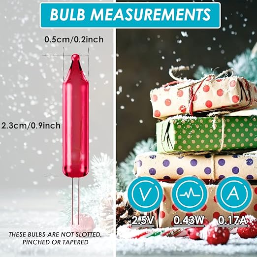 allsun 12-600Vac Christmas Light Tester with 50 pcs of 2.5 Volt Replacement Bulbs, BT20 Digital Battery Tester Electrical Test Kit