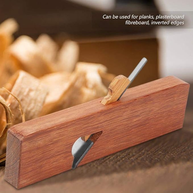 Hand Plane, Rosewood Cable-line Woodworking Plane Carpenter Planer Wood Cutting Tool Perfect for Woodworking Trimming Wood Planing Surface Smoothing 9.7 * 2.5 * 0.9in