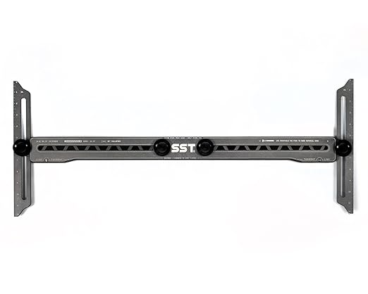 SST - Stair Gauge & Layout Tool - Accurately Measure Angles, Lengths & Edges - Durable CNC Aluminum Construction - Removable Pins for Precise Transfer of Stair Treads, Risers - 3-Year Warranty