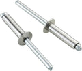 65pcs 3/16" x1" Stainless Blind Rivets,Pop Rivets,304 Stainless Steel Grip and Steel Mandrel,4.8 x 25mm