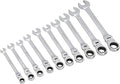Amazon Basics Flexible Gear Ratcheting Wrench Set, 10 Pieces