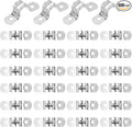 500 PCS 1/2 Inch Stainless Steel Rigid Pipe Strap, M12 Conduit Clamps, U Bracket Mounting Clamps with Two Hole, U Tube Pipe Clamp for Chemical Industry, Commercial