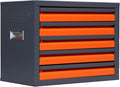 Drill Bit Dispenser Cabinet, Drill Bit Storage Organizer for 1/16" to 1/2" Drill Bits, Stackable Drill Bit Dispenser 5 Drawers