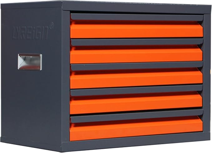 Drill Bit Dispenser Cabinet, Drill Bit Storage Organizer for 1/16" to 1/2" Drill Bits, Stackable Drill Bit Dispenser 5 Drawers